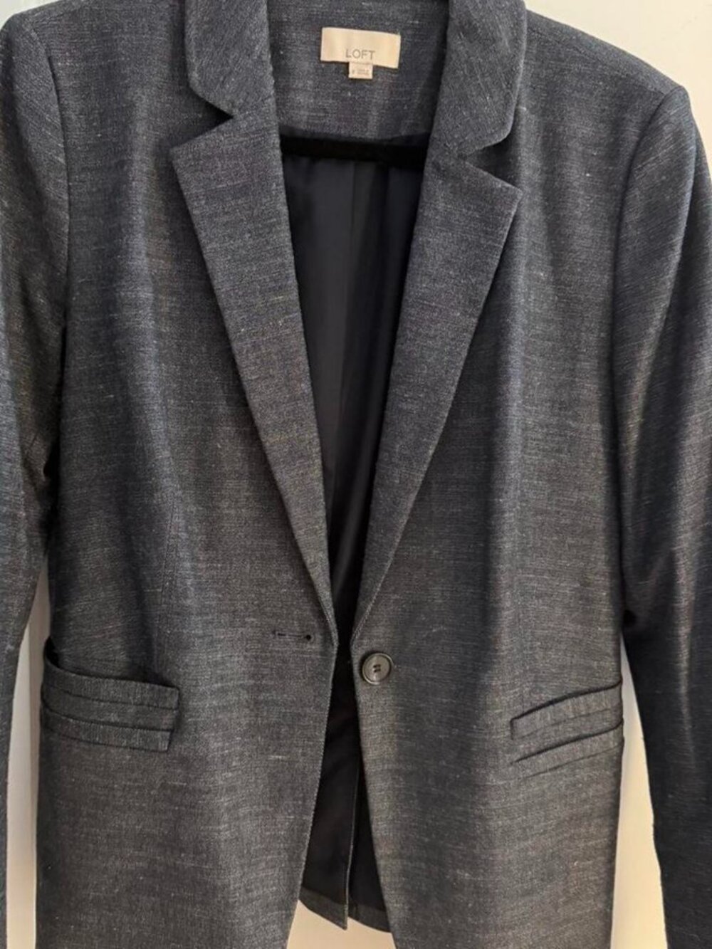 LOFT Women's Grey Navy Blazer